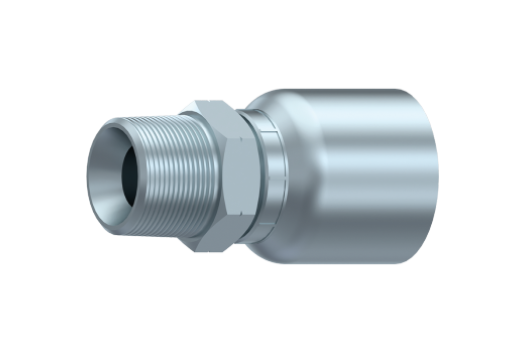 Preskobling 1/4" slange, 3/8" NPT male